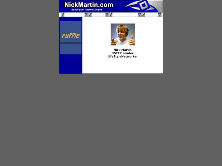 nickmartin.com as captured 2002-08-07