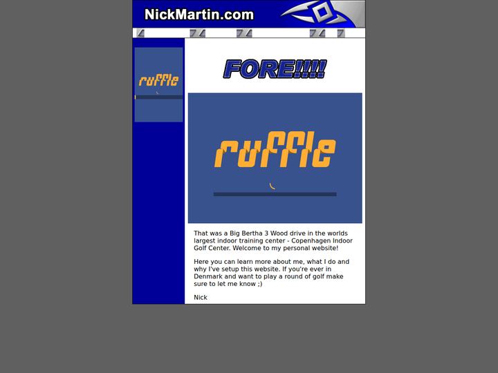 nickmartin.com as captured 2004-07-07