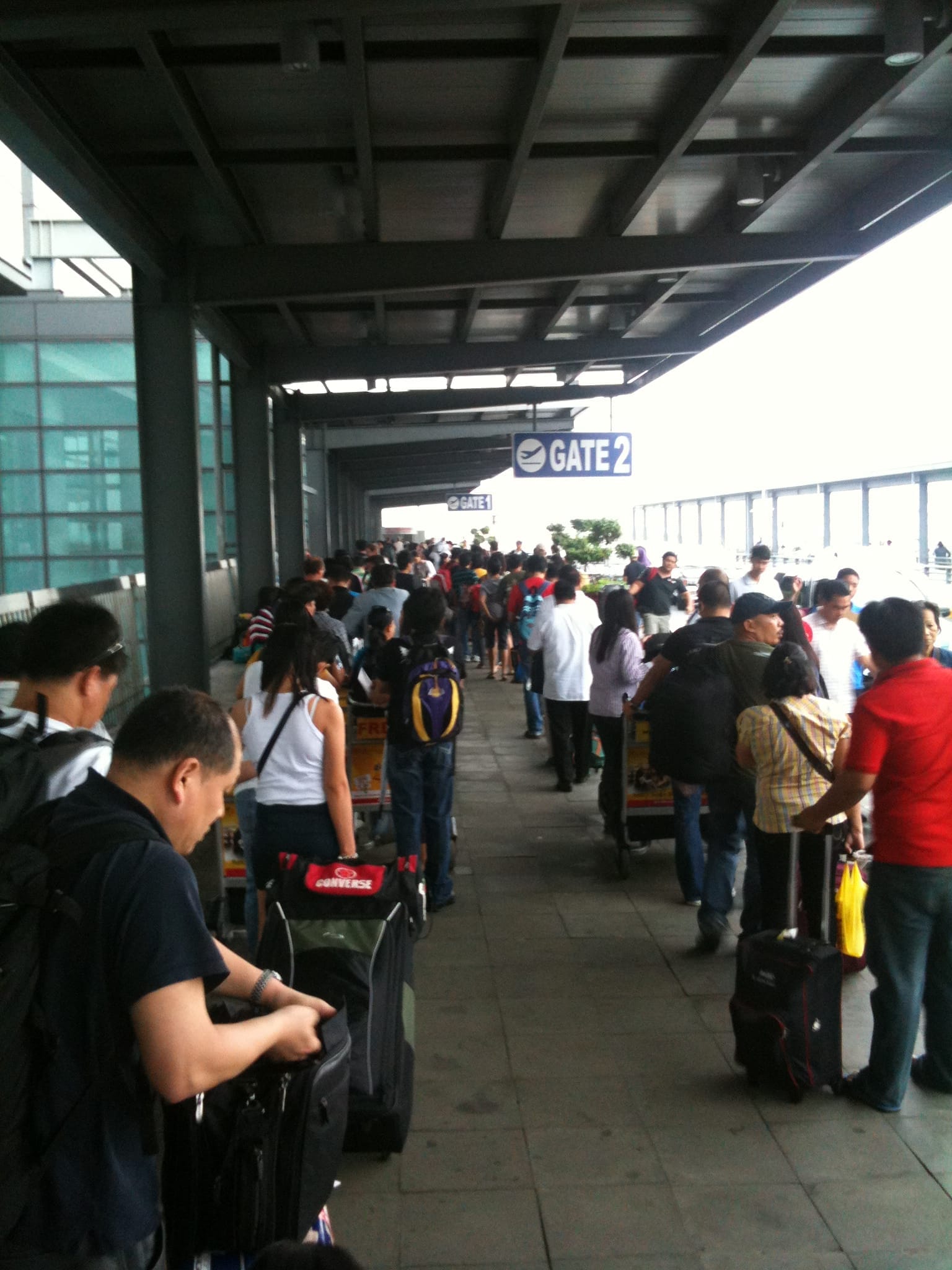 Manila Airport Queue