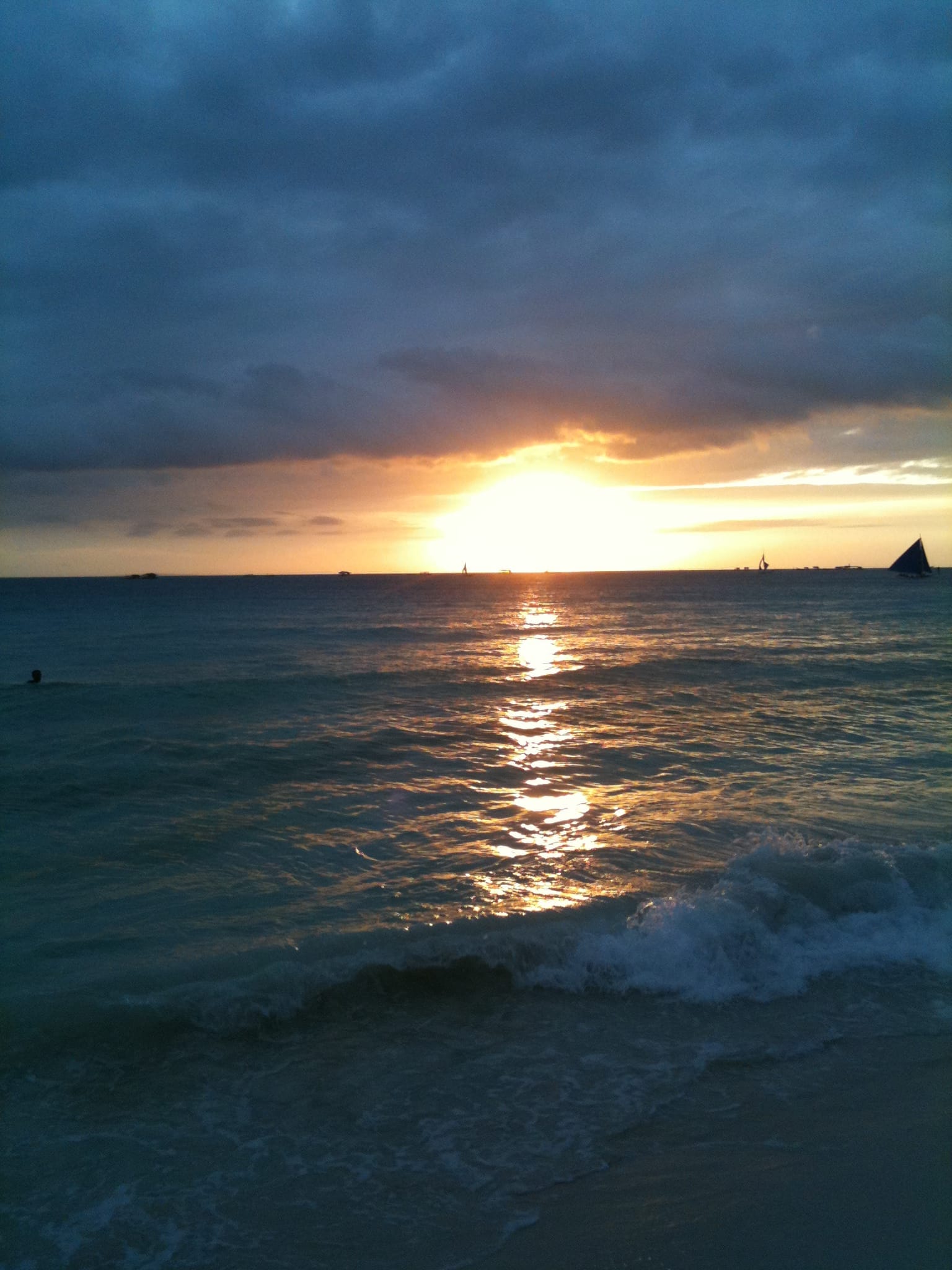 Boracay Sunset Sunset on White Sands Beach, Boracay, Philippines